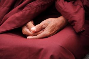 Mönch in Meditation